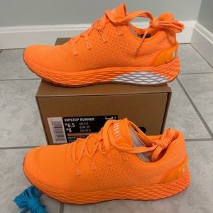NOBULL Project Neon Orange Ripstop Runners size 8